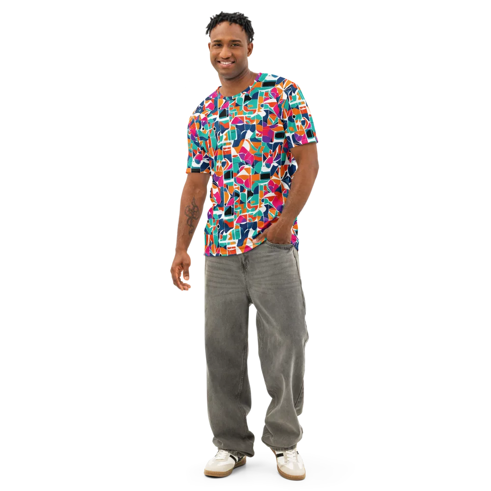 Color Arcade on Men's Cotton Crew Neck T-Shirt — Front