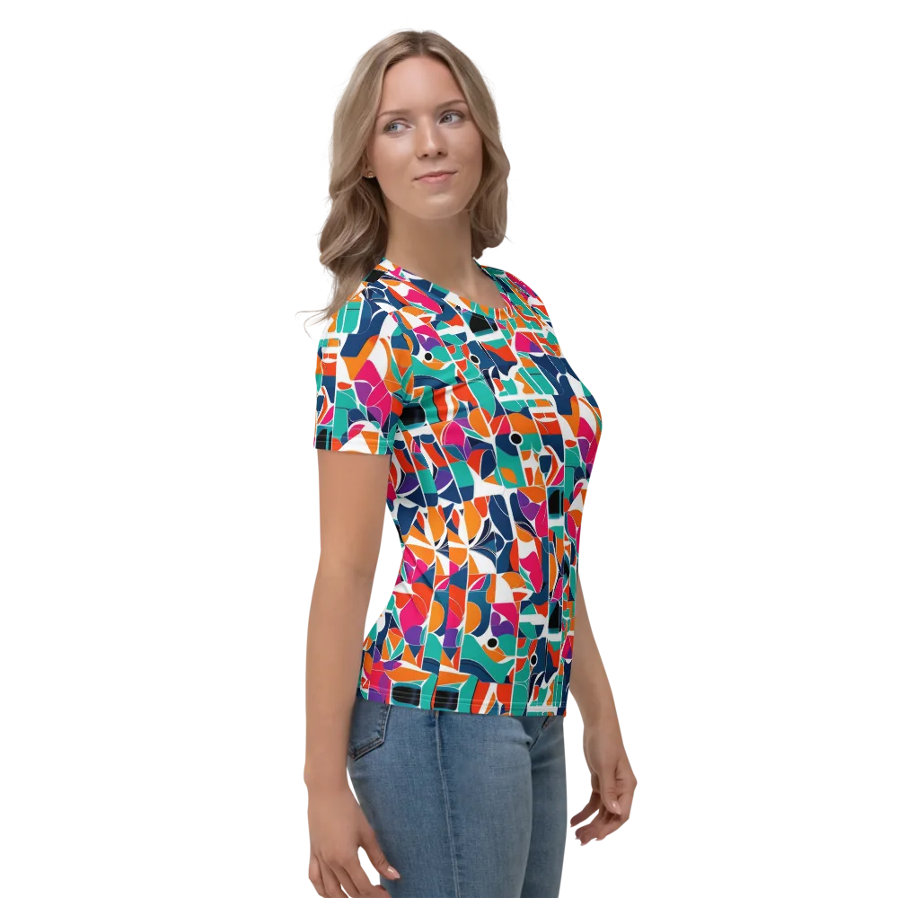 Color Arcade on Women's Crew Neck T-Shirt — Right