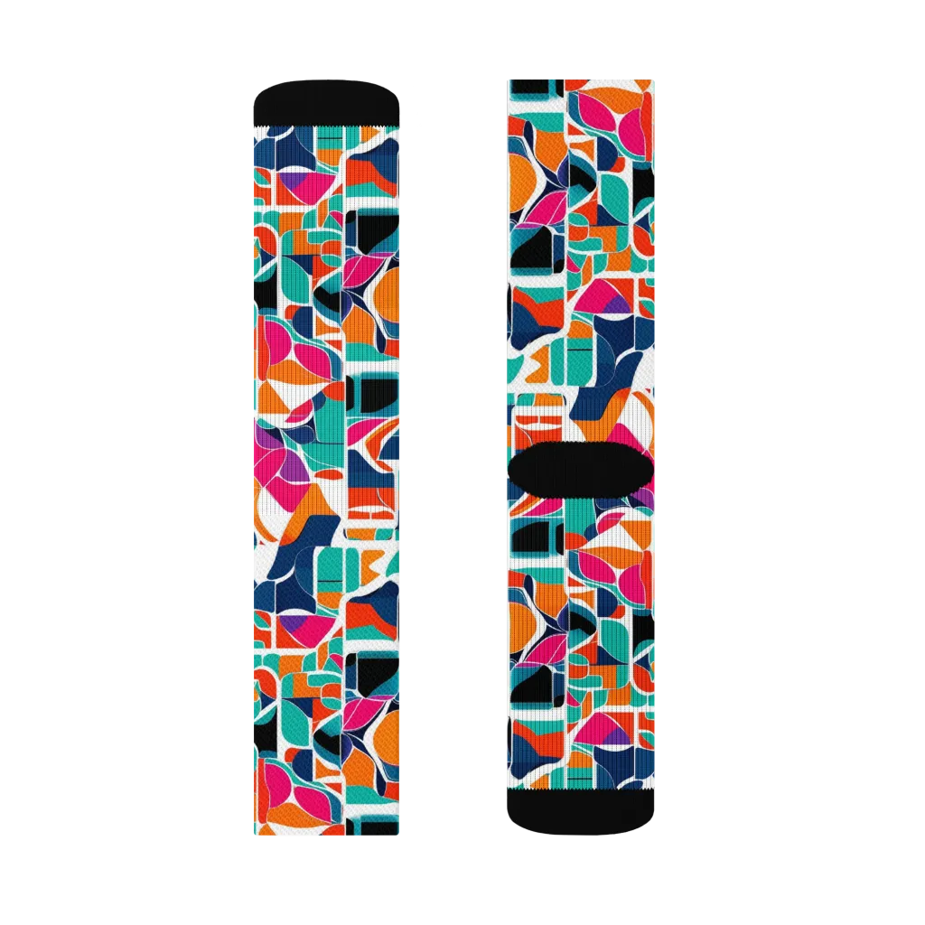 Color Arcade on Socks — Right Sock