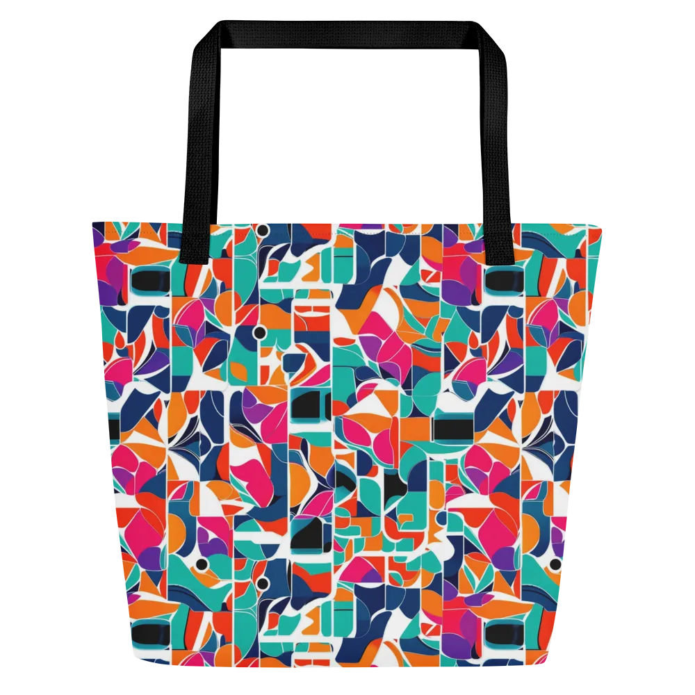 Color Arcade on Large Tote Bag W/ Pocket — Front