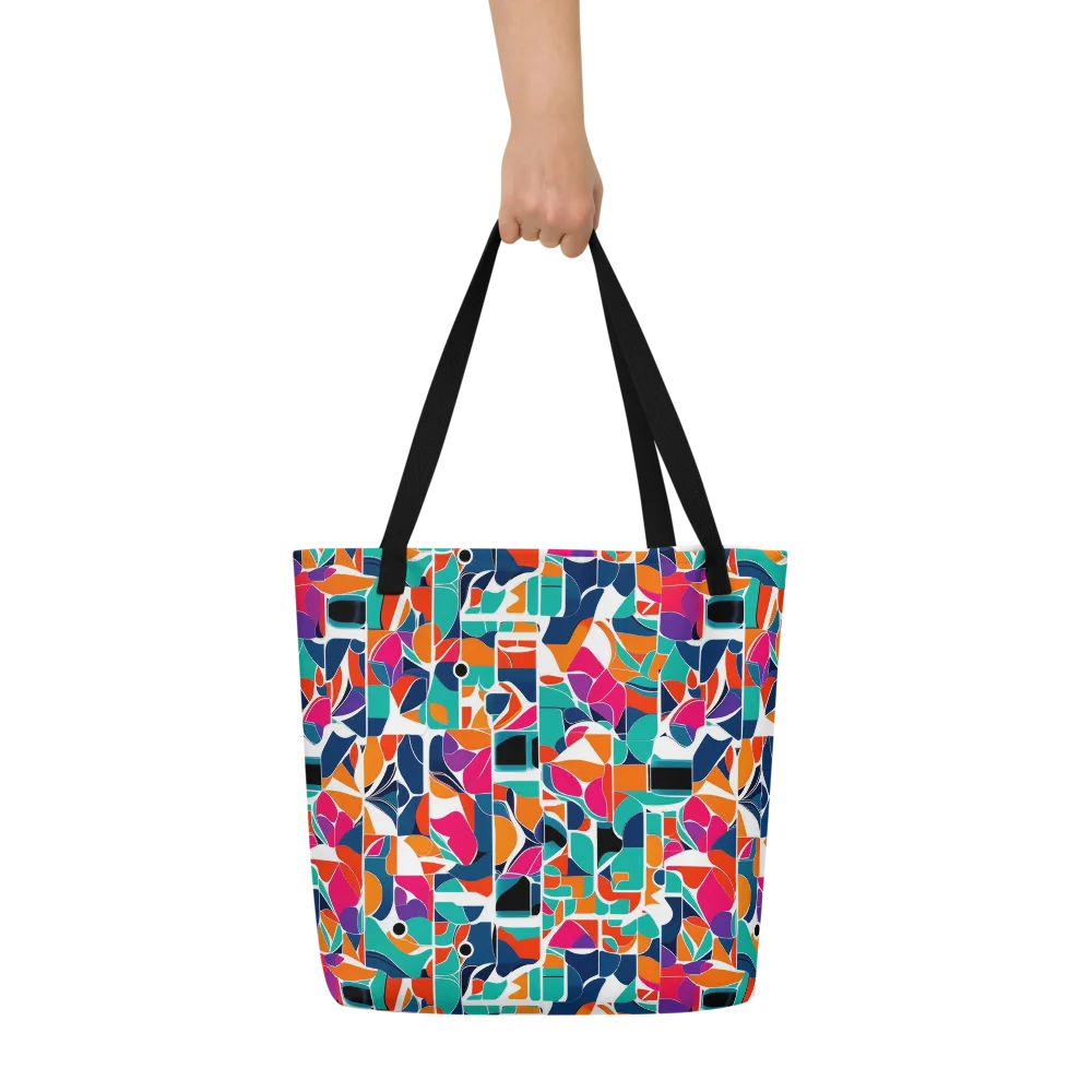 Color Arcade on Large Tote Bag W/ Pocket — Front