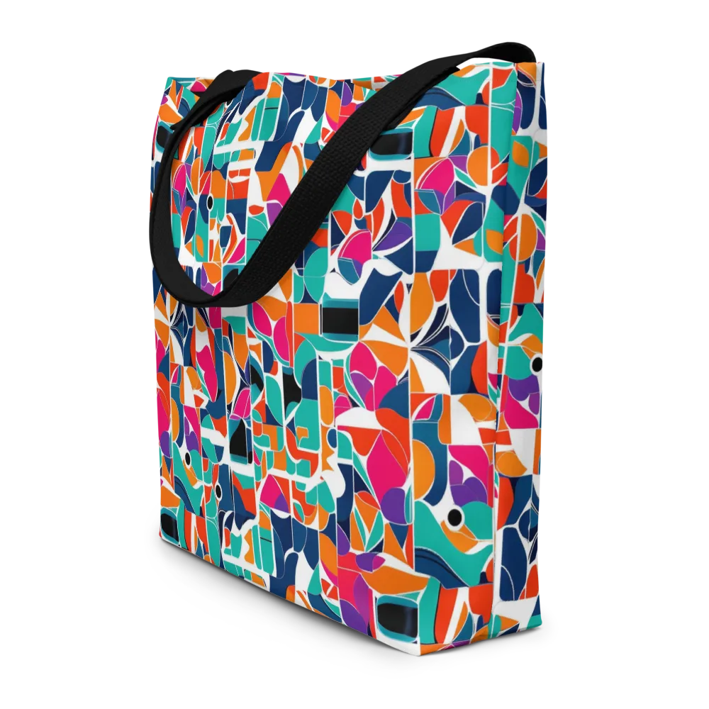Color Arcade on Large Tote Bag W/ Pocket — Front