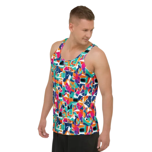 Color Arcade on a Men's Tank Top