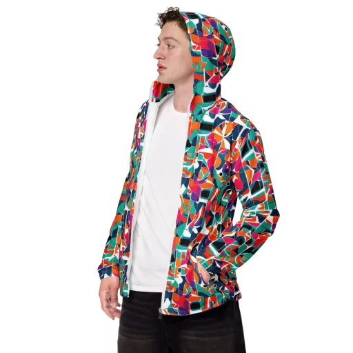 Color Arcade on a Men's Windbreaker