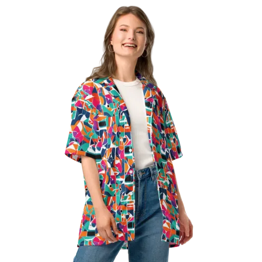 Color Arcade on Button Shirt