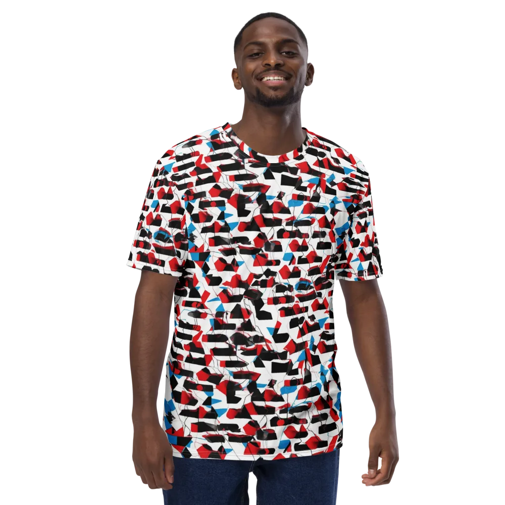 Redline Collage on Men's Crew Neck T-Shirt — Front