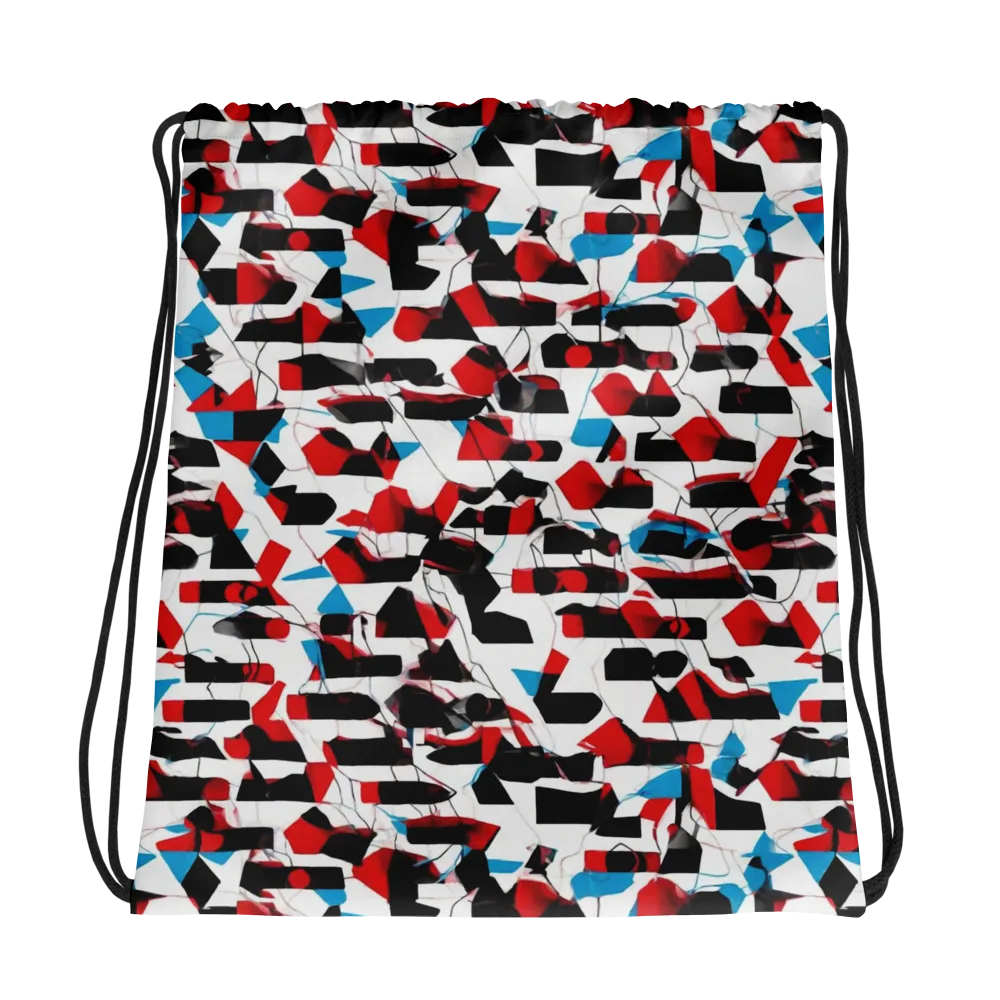 Redline Collage on Drawstring Bag — Photo