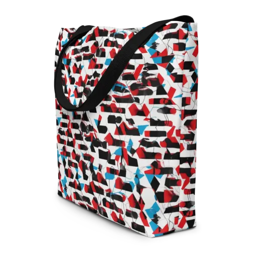 Redline Collage on a Large Tote Bag W/ Pocket