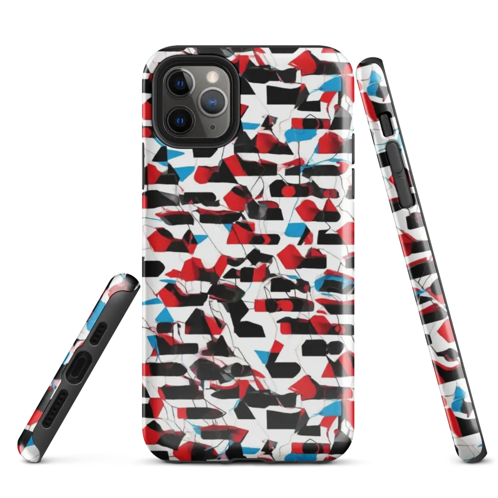 Redline Collage on Tough Case for iPhone® — Front