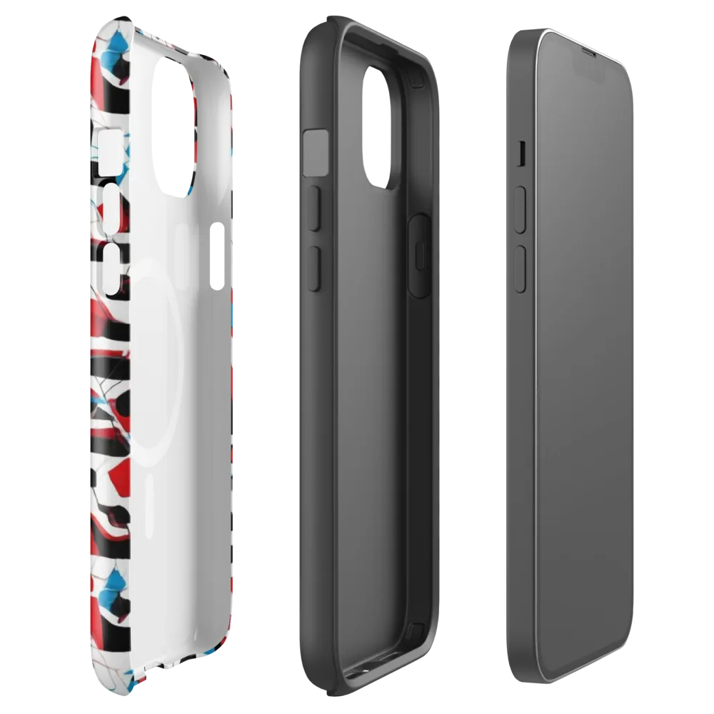 Redline Collage on MagSafe Tough Case for iPhone® — Front