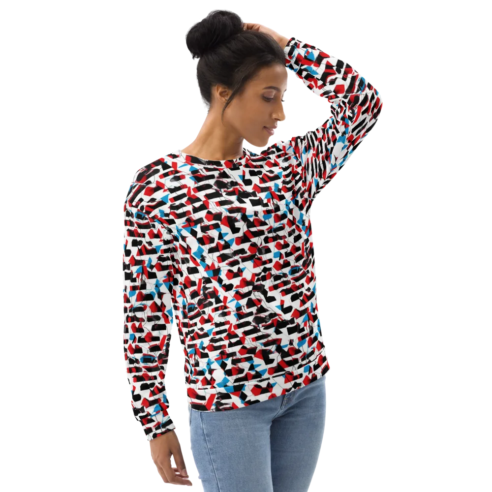 Redline Collage on Sweatshirt — Right Front
