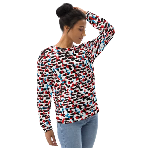 Redline Collage on a Sweatshirt