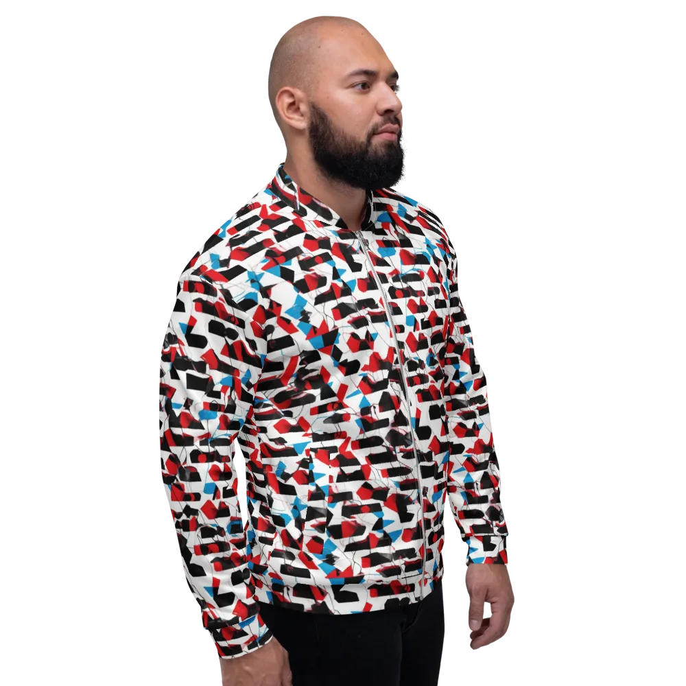 Redline Collage on Bomber Jacket — Right