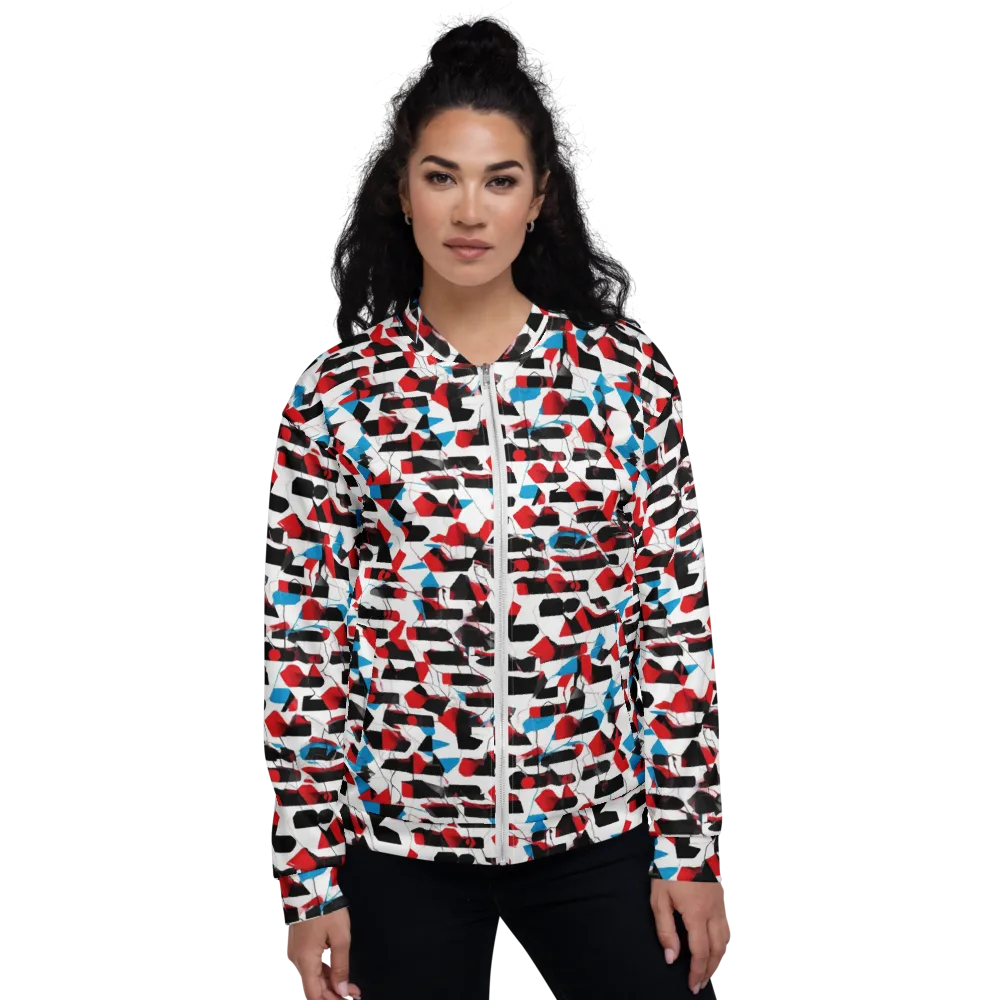 Redline Collage on Bomber Jacket — Front
