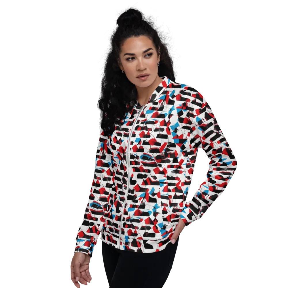 Redline Collage on Bomber Jacket — Left