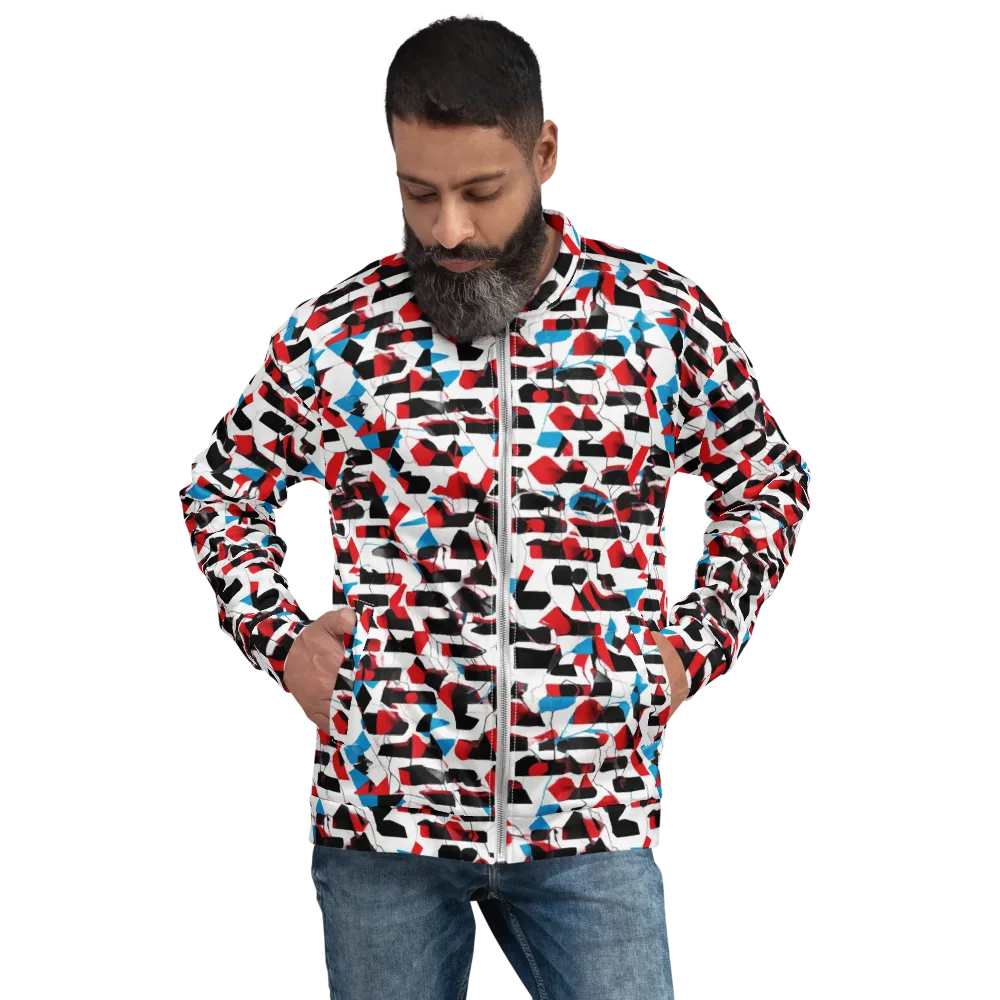 Redline Collage on Bomber Jacket — Front
