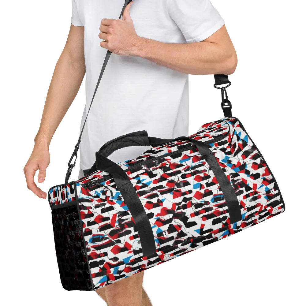 Redline Collage on Duffle Bag — Right Front
