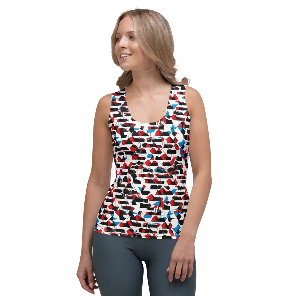 Redline Collage on Women's Tank Top — Front