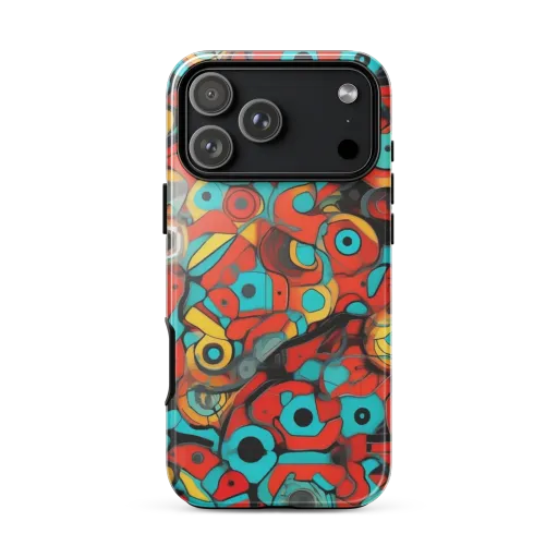 Turquoise Machine on a Tough Case for iPhone®