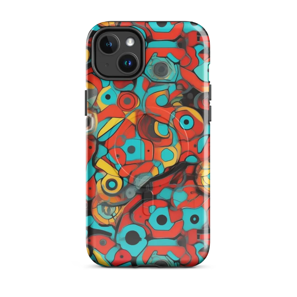 Turquoise Machine on MagSafe Tough Case for iPhone® — Front