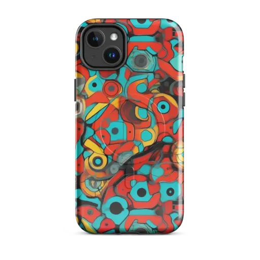 Turquoise Machine on a MagSafe Tough Case for iPhone®