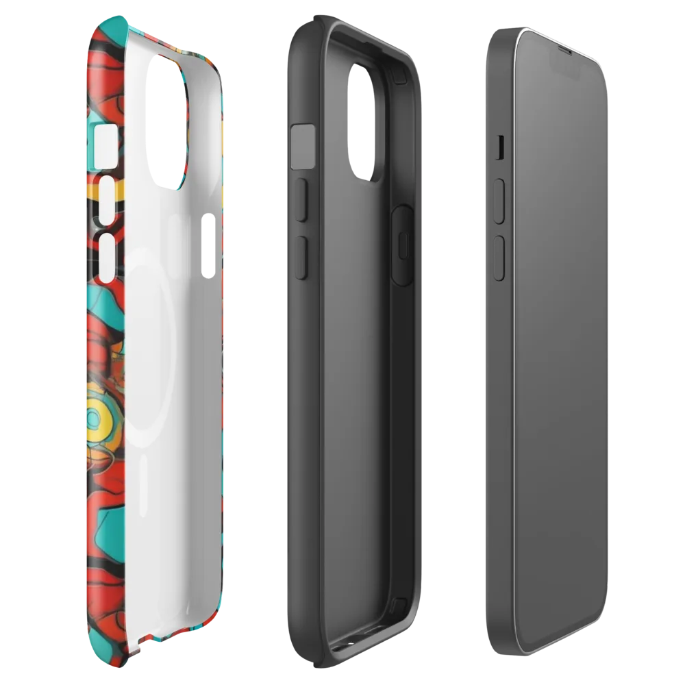 Turquoise Machine on MagSafe Tough Case for iPhone® — Front