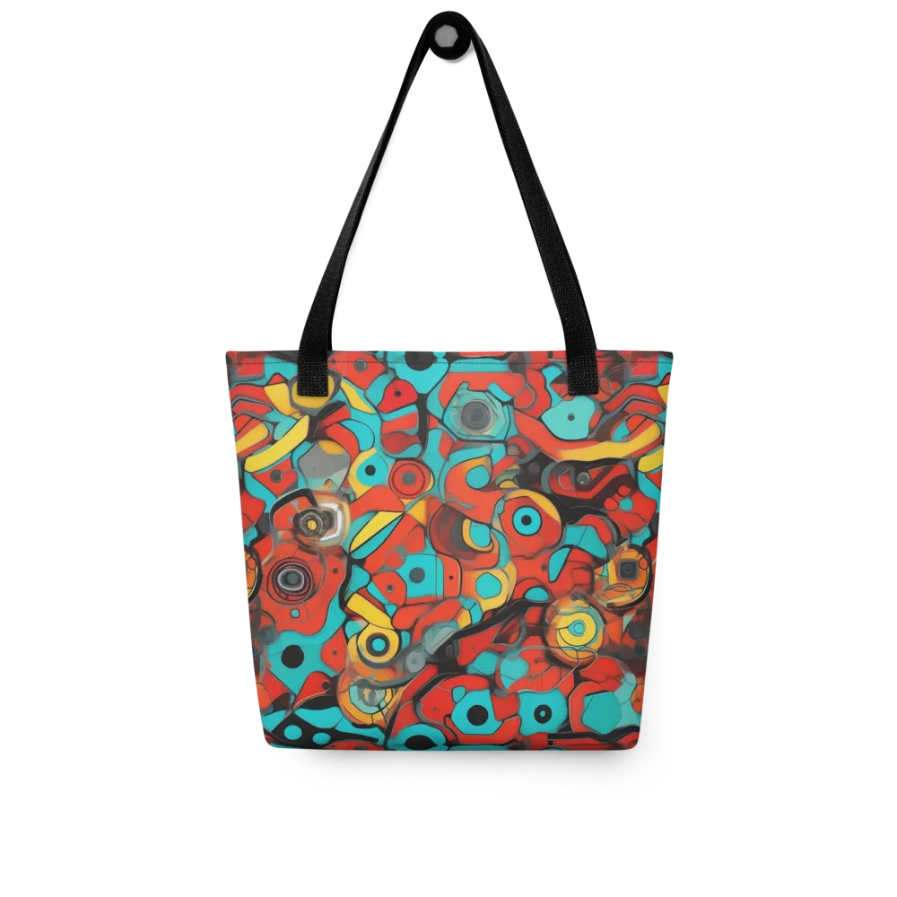 Turquoise Machine on Tote Bag — Front