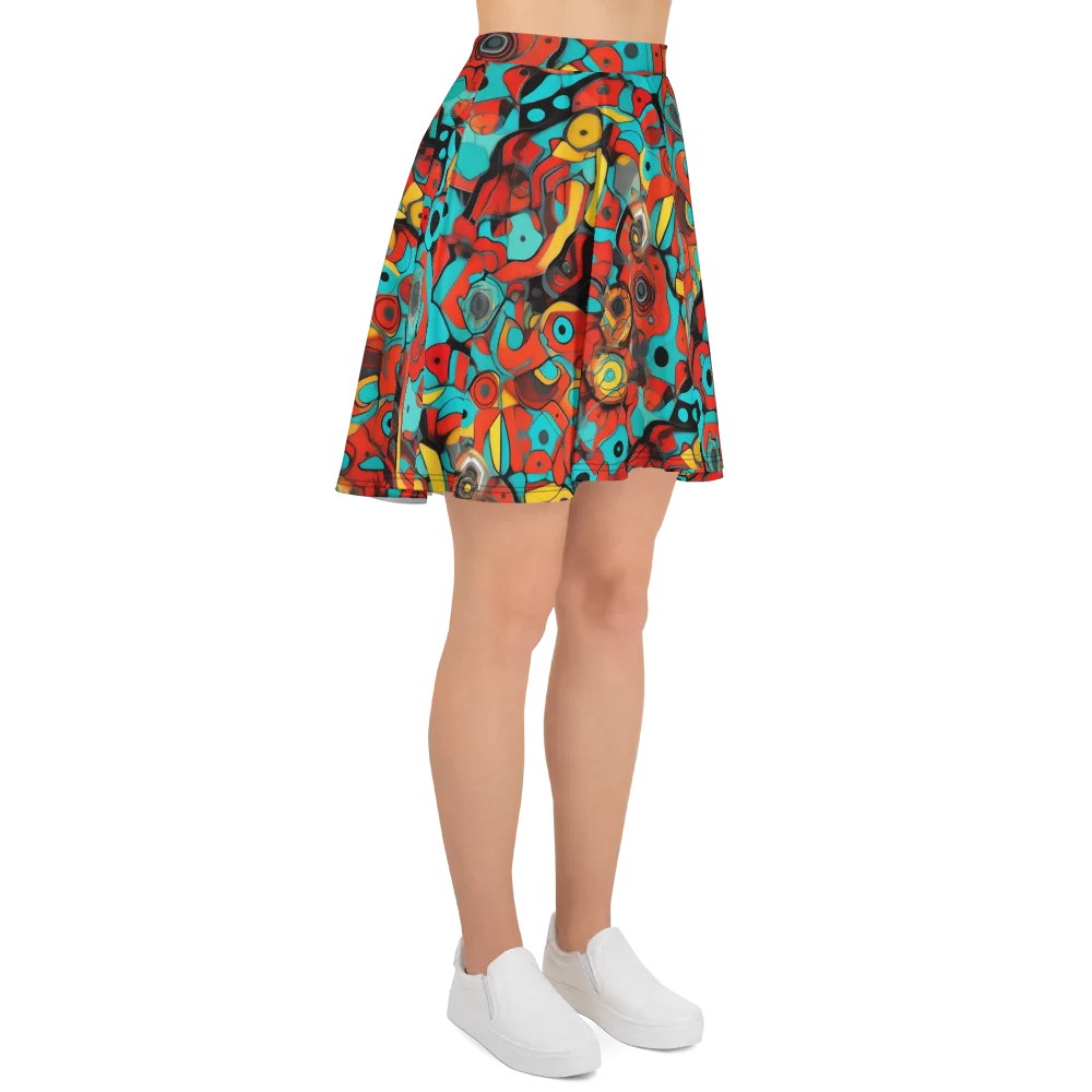 Turquoise Machine on Skater Skirt — Right