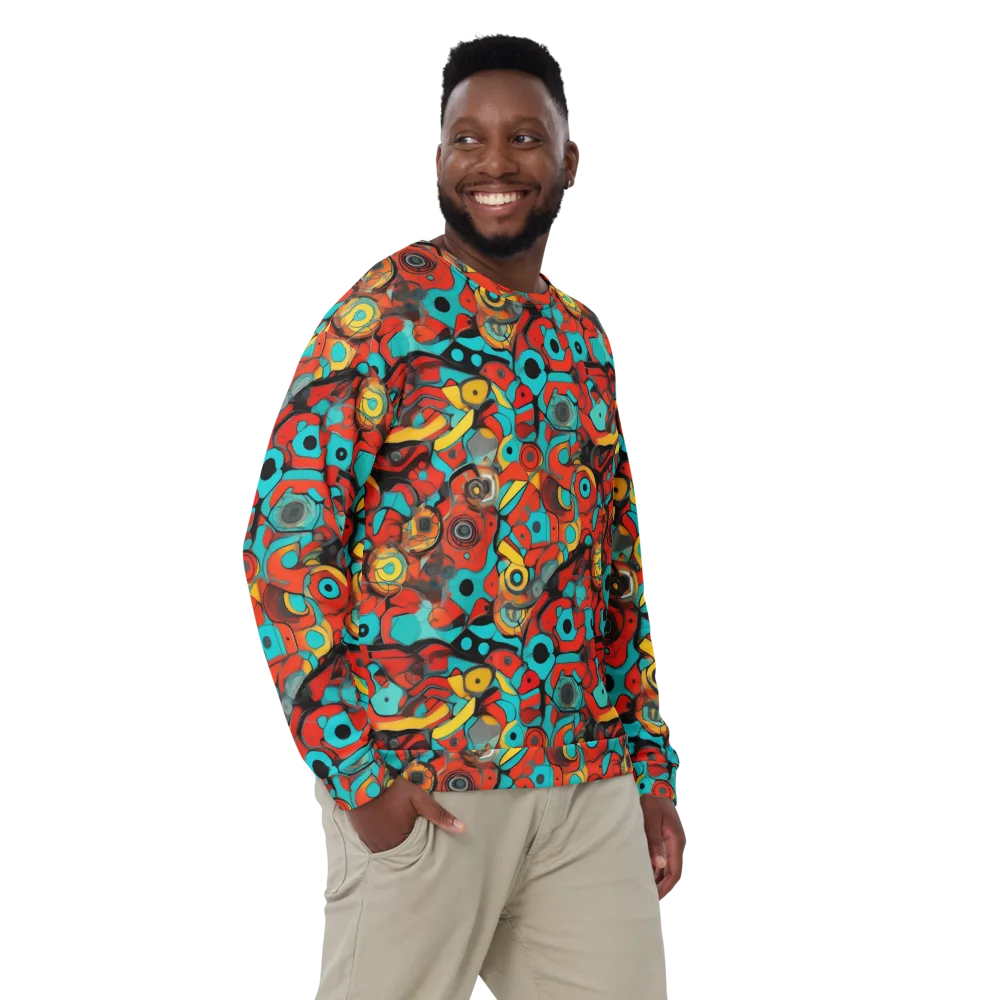 Turquoise Machine on Sweatshirt — Front