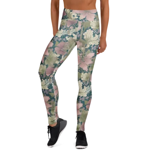 Petal Reverie on a Yoga Leggings