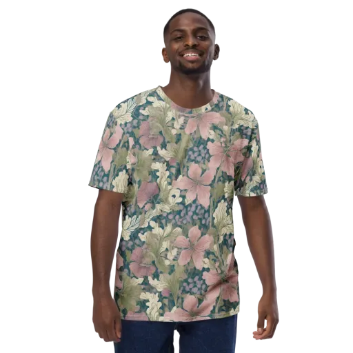 Petal Reverie on a Men's Crew Neck T-Shirt