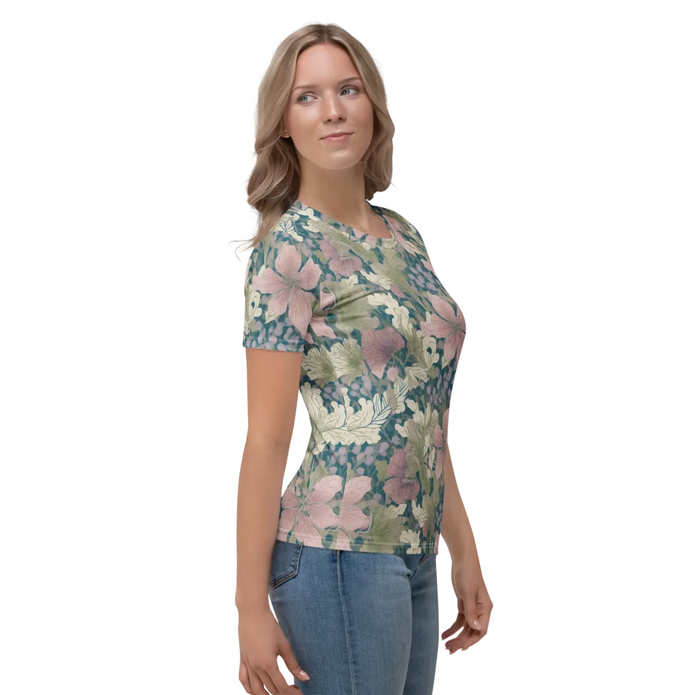 Petal Reverie on Women's Crew Neck T-Shirt — Right