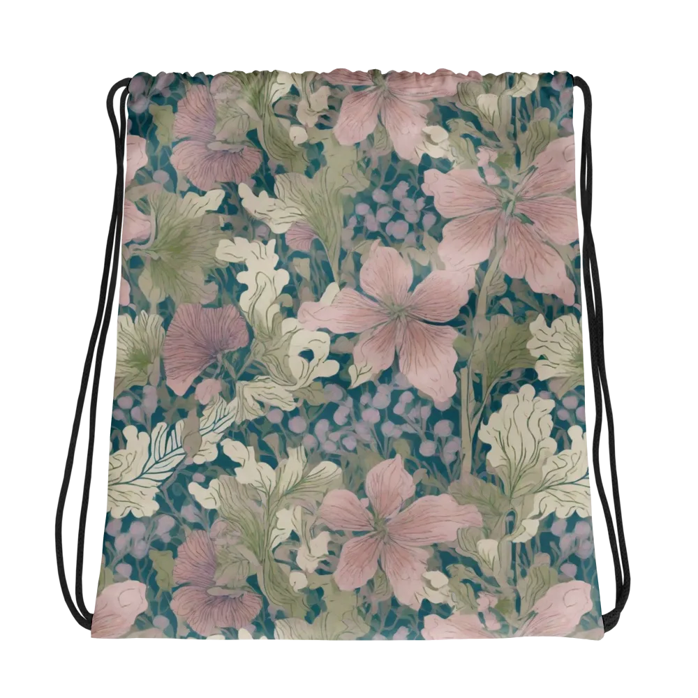 Petal Reverie on Drawstring Bag — Photo