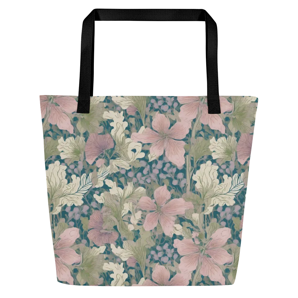 Petal Reverie on Large Tote Bag W/ Pocket — Front