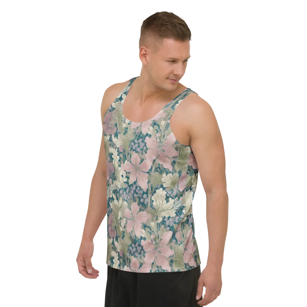 Petal Reverie on Men's Tank Top — Left Front