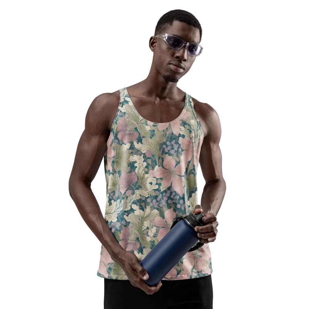 Petal Reverie on Men's Tank Top — Front