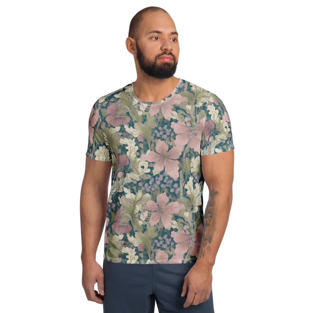 Petal Reverie on Men's Athletic T-Shirt — Front