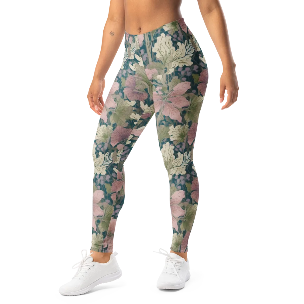 Petal Reverie on Leggings — Left Front