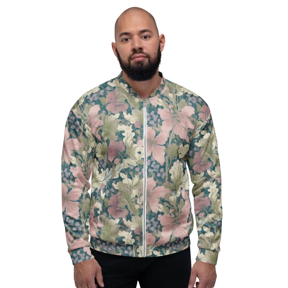 Petal Reverie on Bomber Jacket — Front