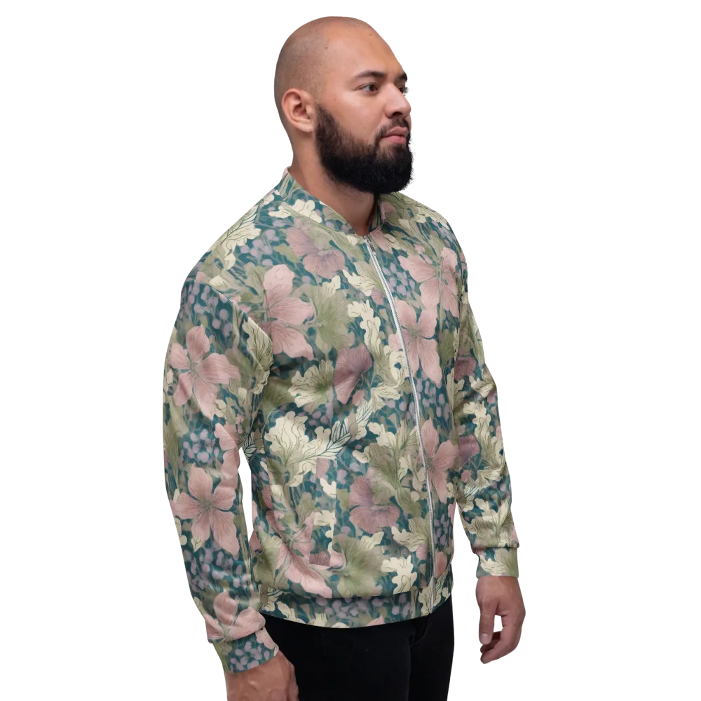Petal Reverie on Bomber Jacket — Right