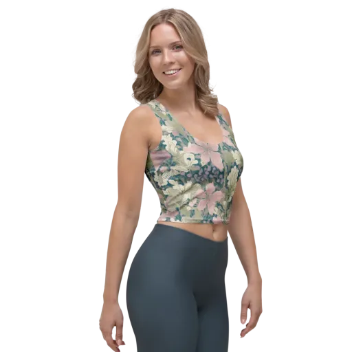 Petal Reverie on a Crop Top