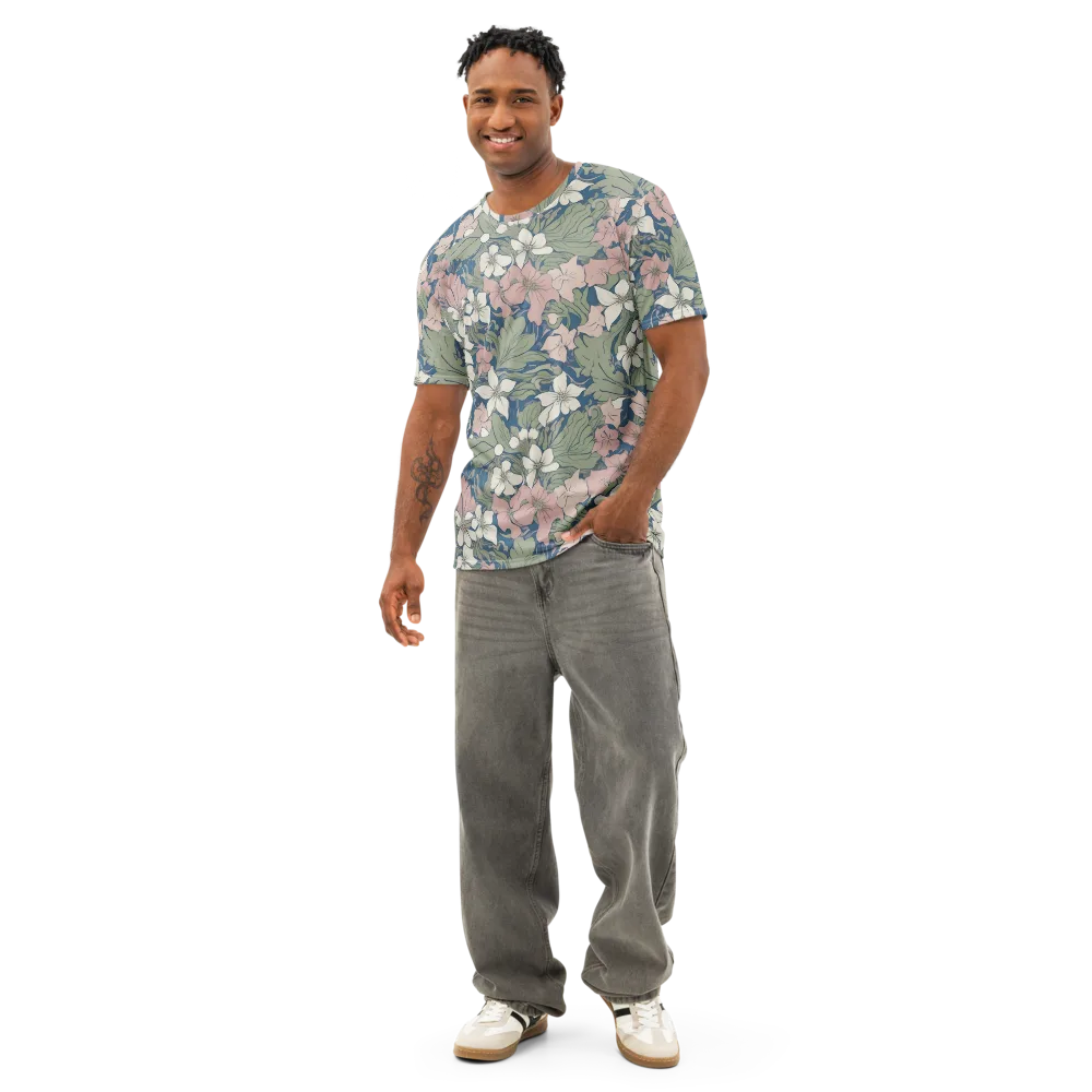 Meadow Sonata on Men's Cotton Crew Neck T-Shirt — Front