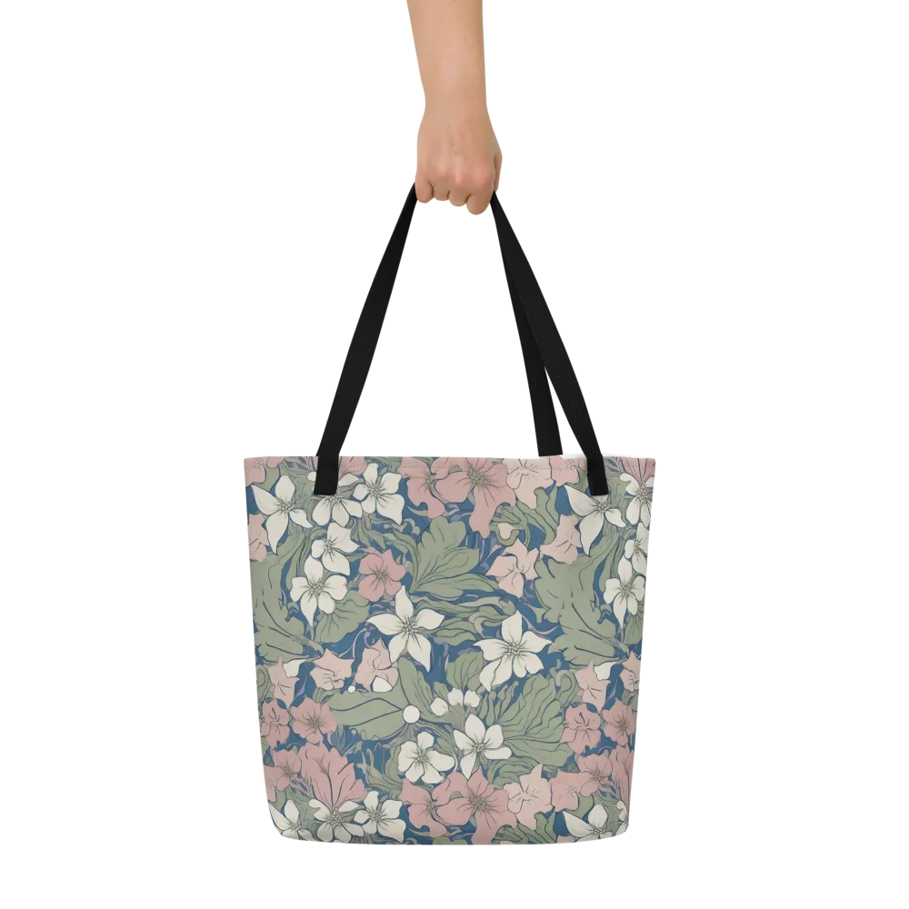 Meadow Sonata on Large Tote Bag W/ Pocket — Front