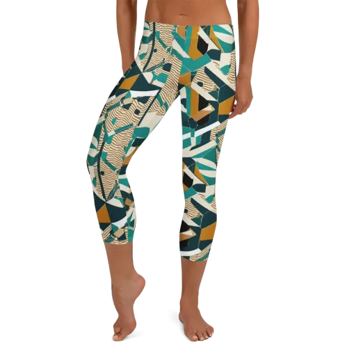 Desert Circuit on a Capri Leggings