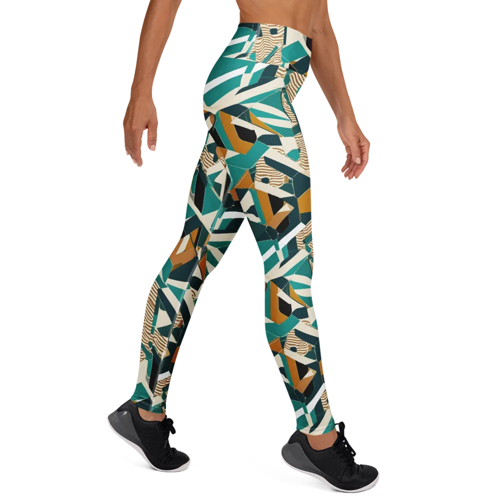 Desert Circuit on Yoga Leggings — Right