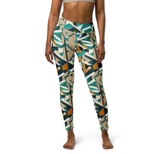 Desert Circuit on a Yoga Leggings