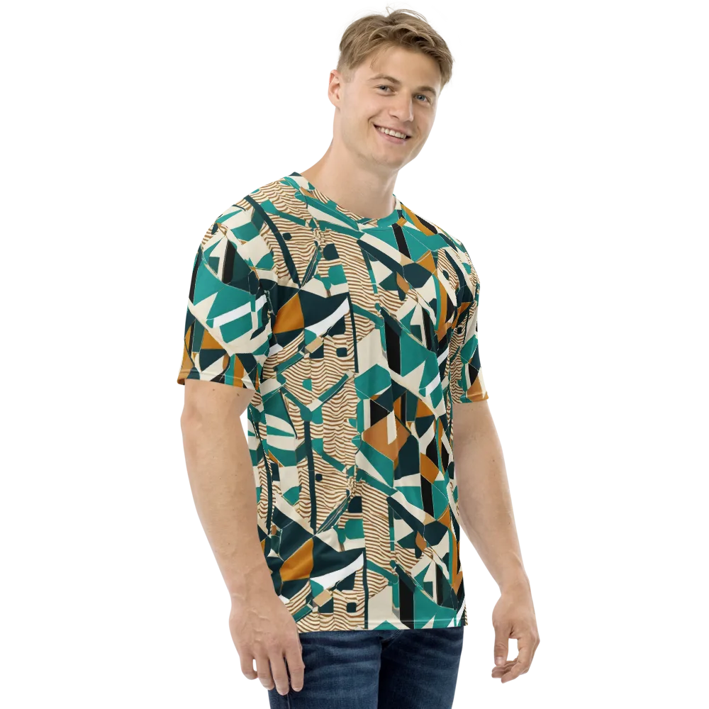 Desert Circuit on Men's Crew Neck T-Shirt — Right