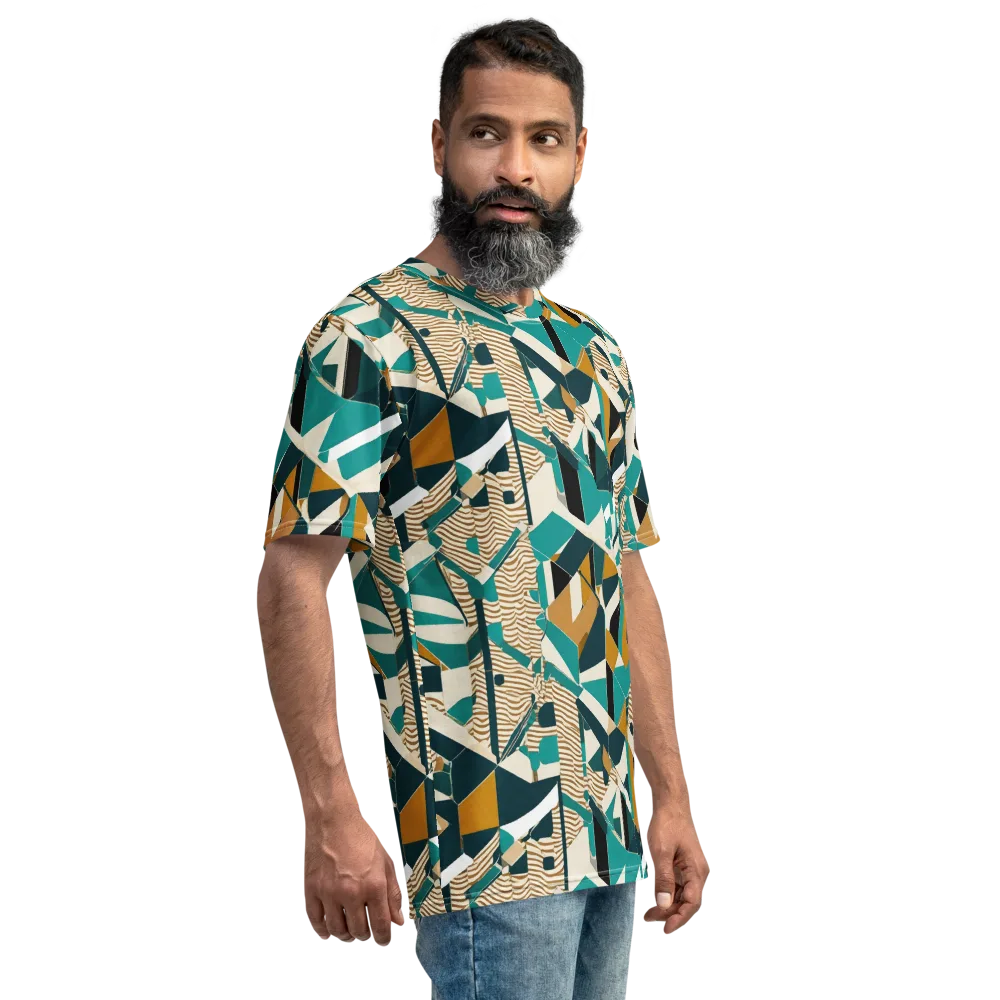 Desert Circuit on Men's Crew Neck T-Shirt — Right