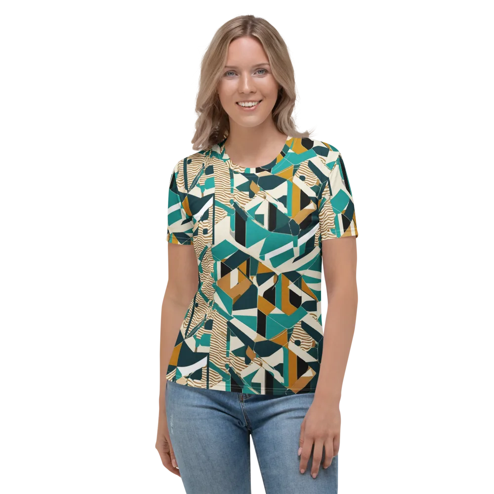 Desert Circuit on Women's Crew Neck T-Shirt — Front