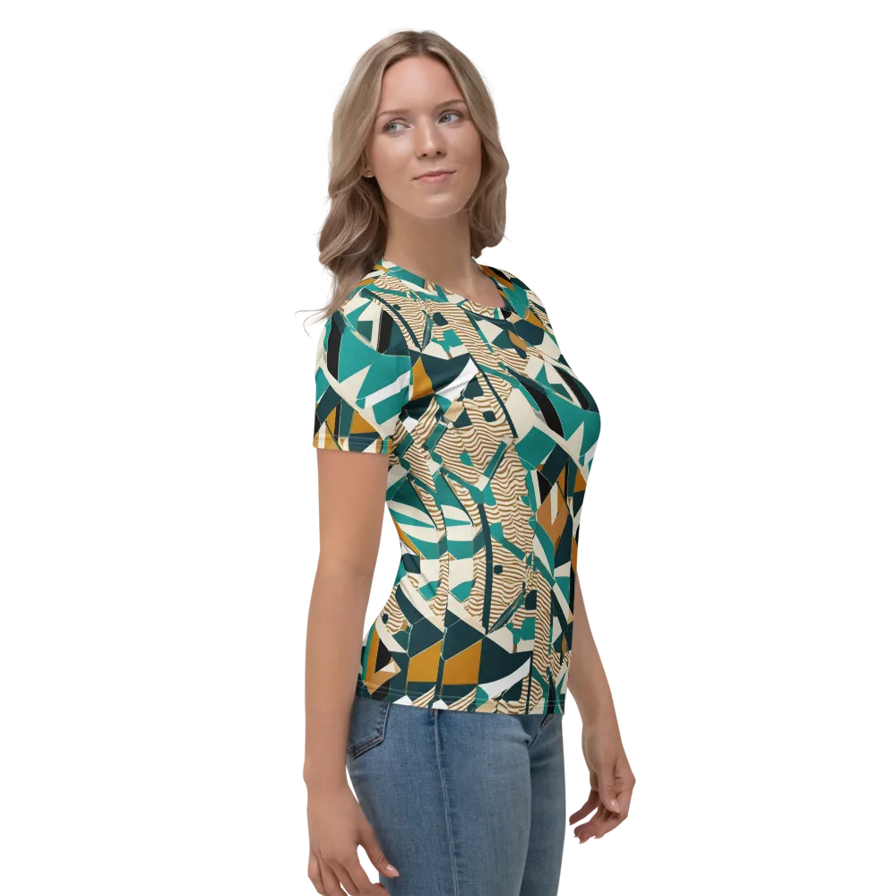 Desert Circuit on Women's Crew Neck T-Shirt — Right